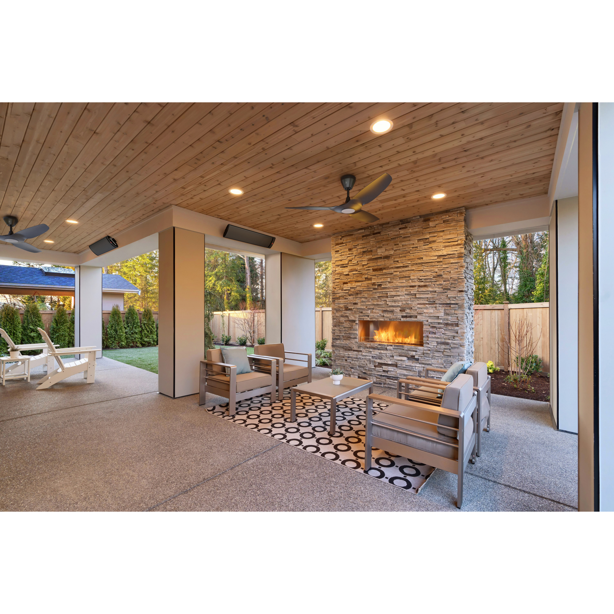 Big Ass Fans, Vesper 1500W, 120V Indoor/Outdoor Electric Heater, Model# BAFDS15120B